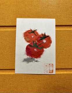 Tomatoes aceo art card