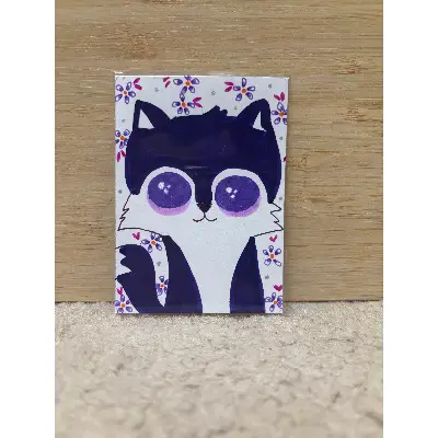 Purple Sakura Fox aceo art card thumbnail 1