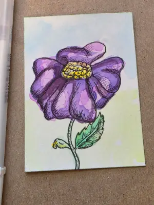 Blooming aceo art card thumbnail 4