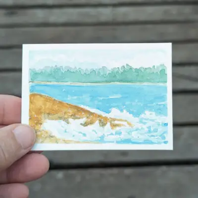 Acadia aceo art card thumbnail 3