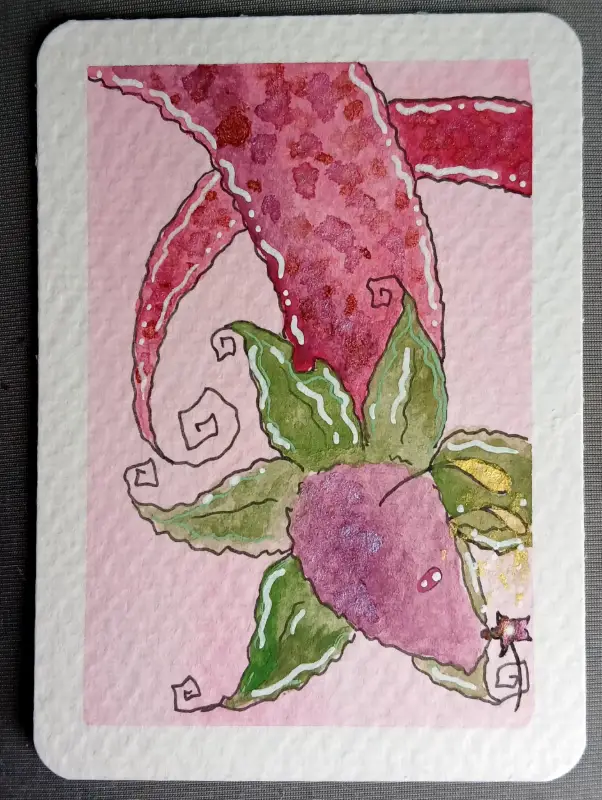 Quiet Pollination aceo art card