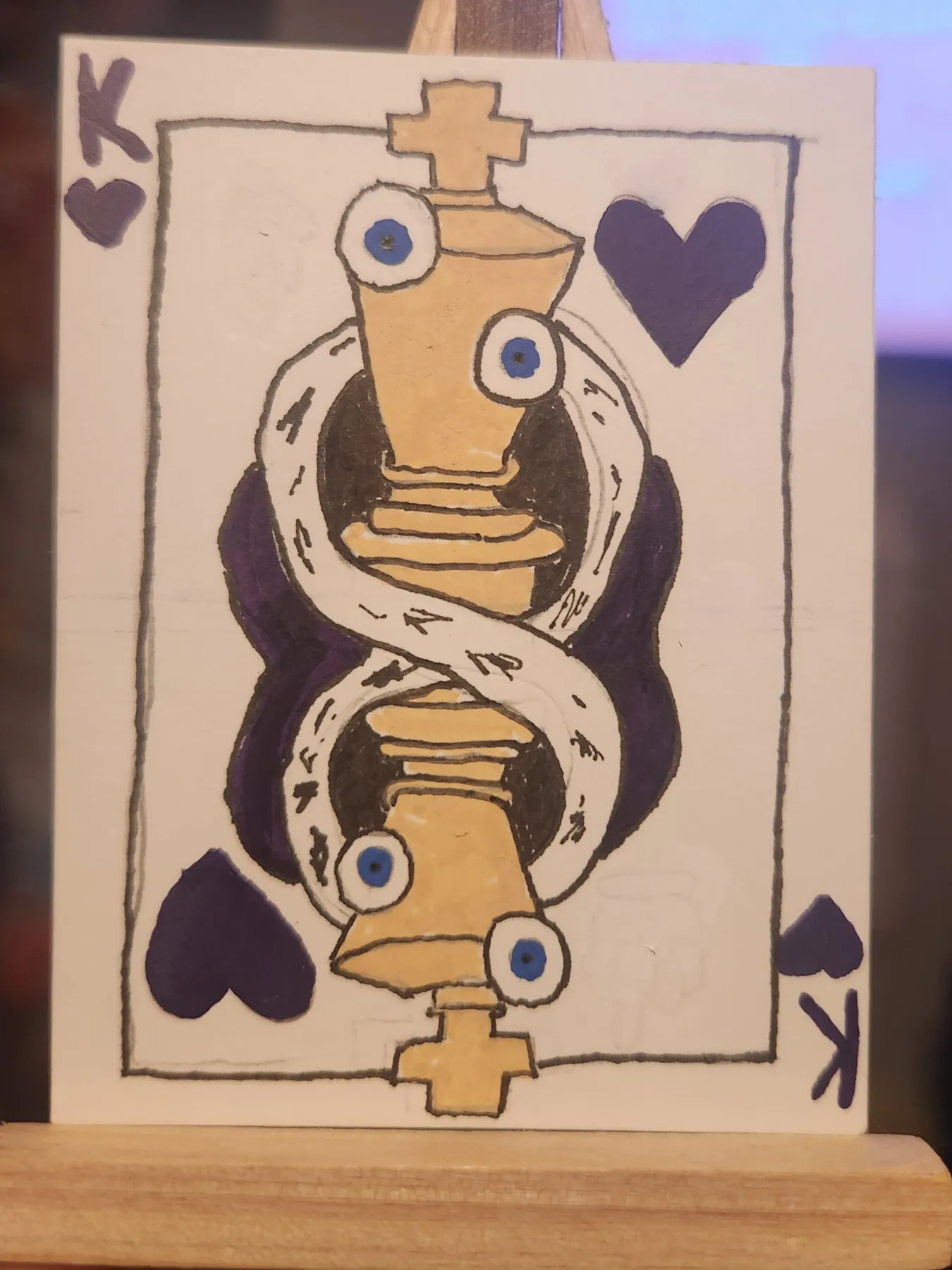 Kinger Playing card aceo art card