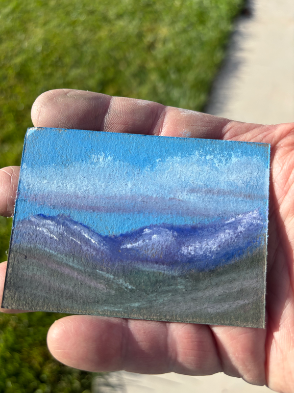 Summer sun aceo art card