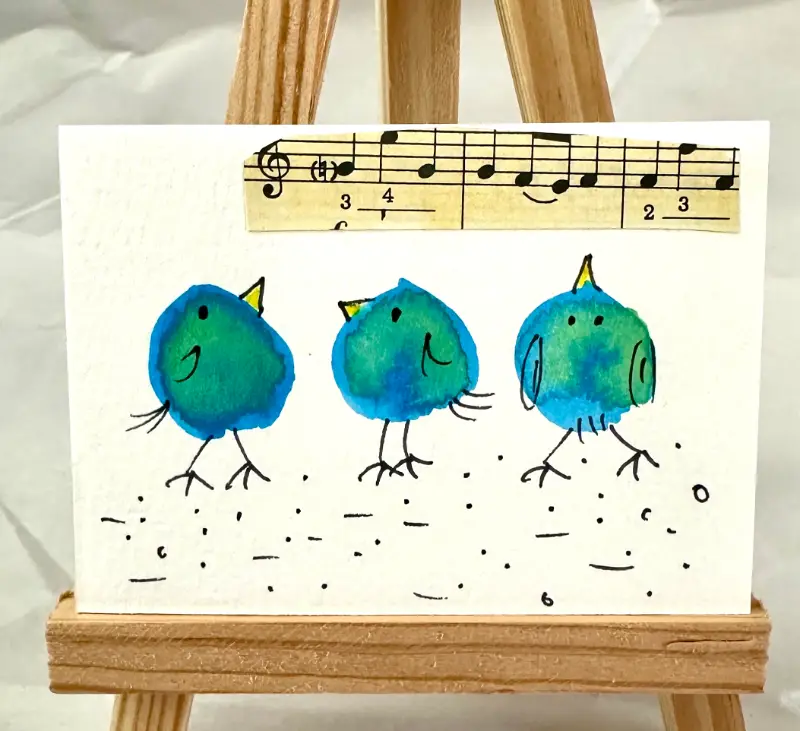 Who's Making that Racket? aceo art card