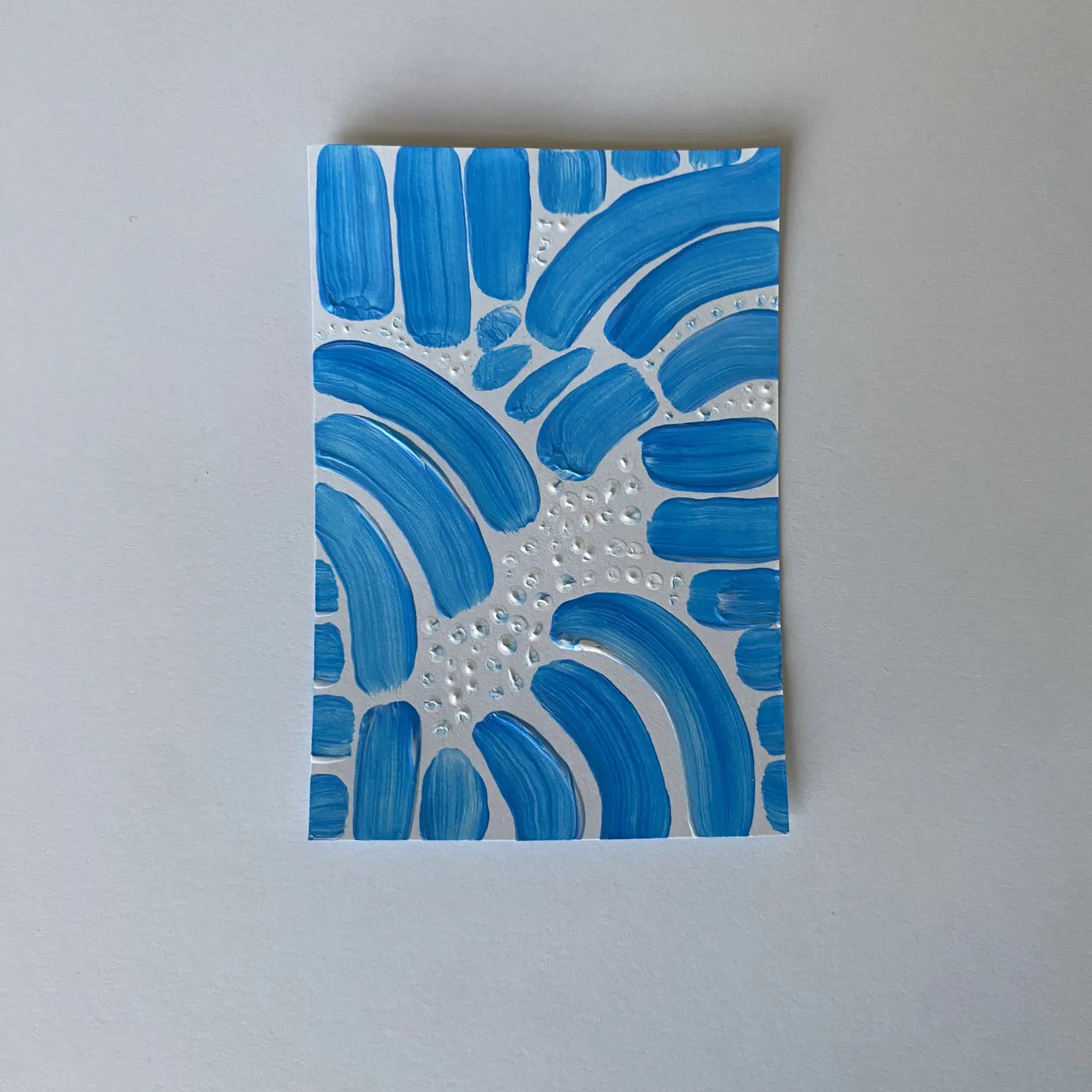 Spring Swing- Daisy 02- Original ACEO Card aceo art card