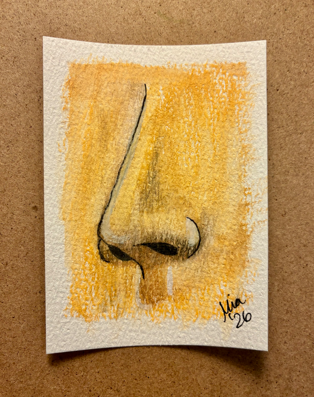 Face. Part 2 aceo art card