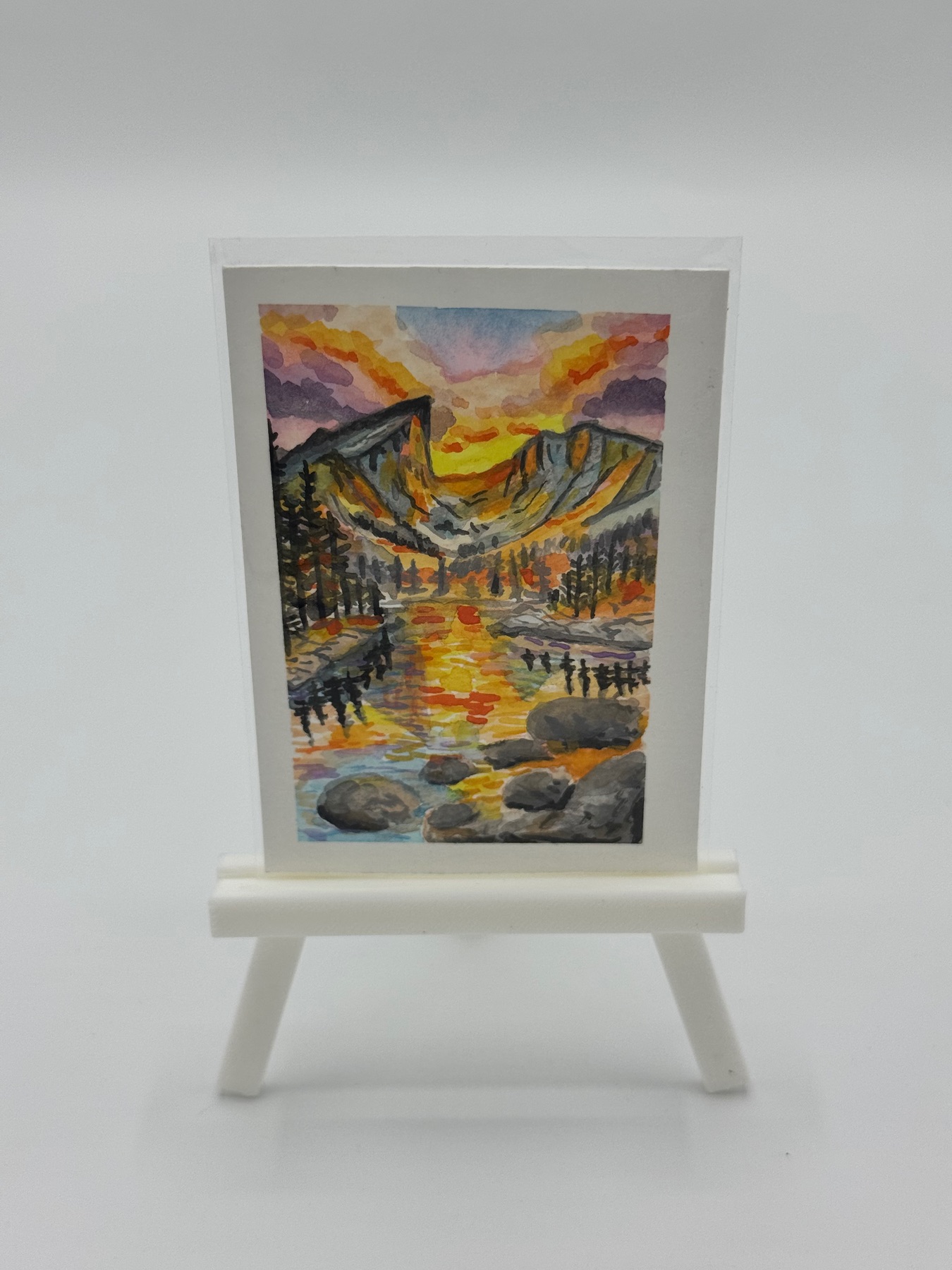 Dream Lake aceo art card