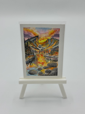 Dream Lake aceo art card thumbnail 1