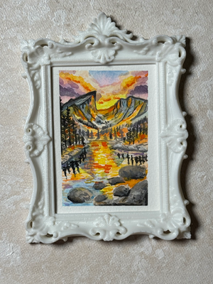 Dream Lake aceo art card thumbnail 3