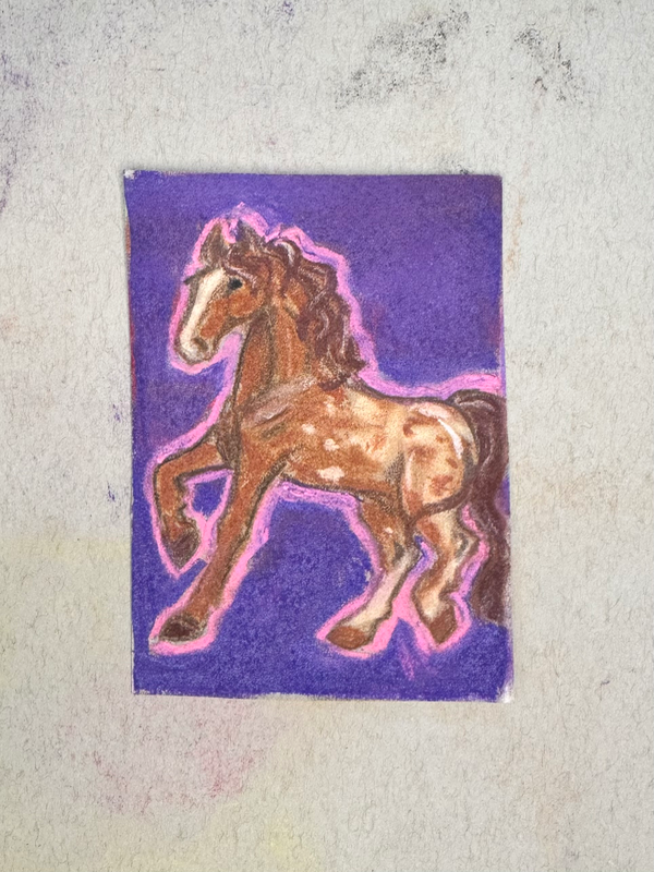 Pony 3 aceo art card