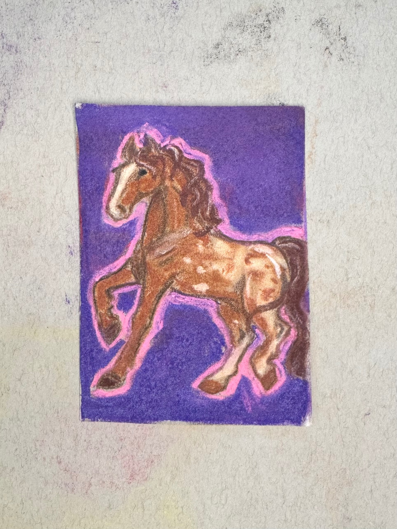 Pony 3 aceo art card
