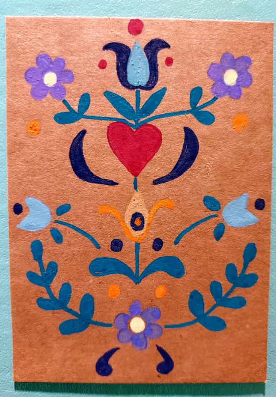Folksy aceo art card