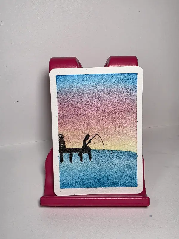 The Fisherman aceo art card