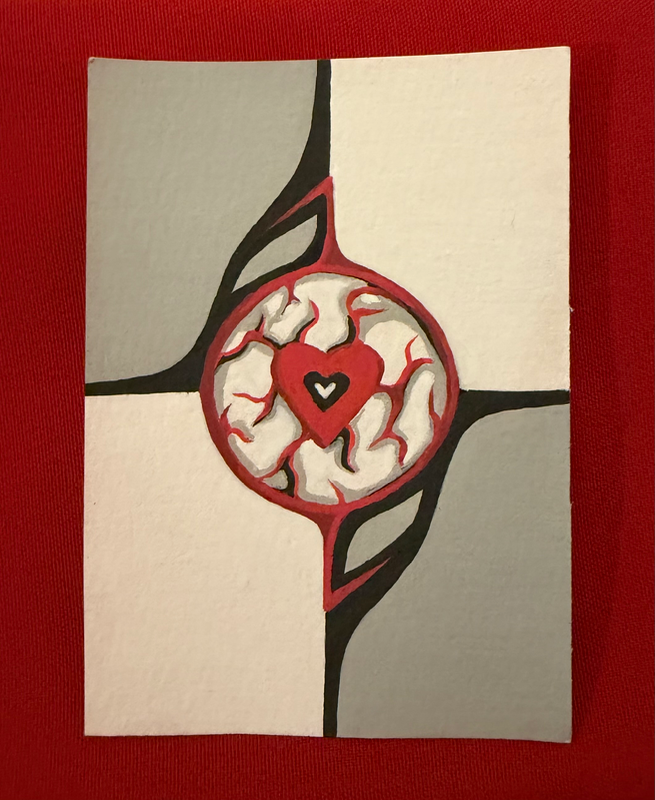 one of hearts ♥️ aceo art card