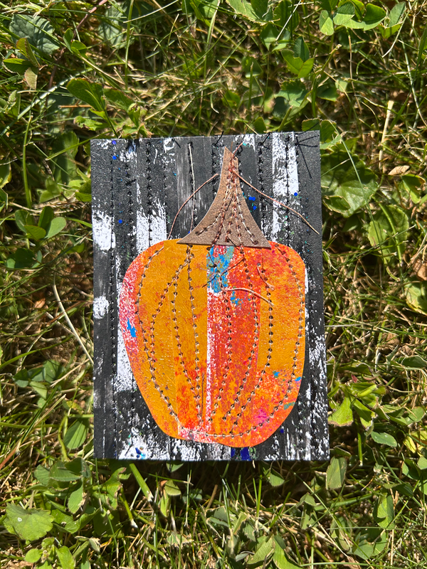 Nighttime Pumpkin aceo art card