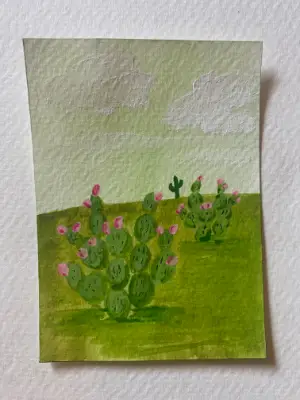 Cacti aceo art card thumbnail 3
