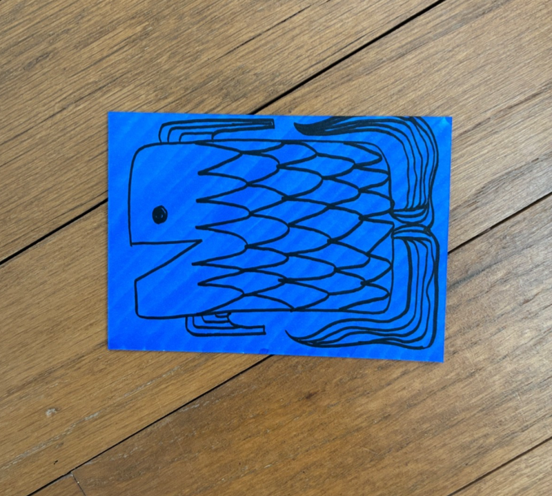 Big Fish aceo art card