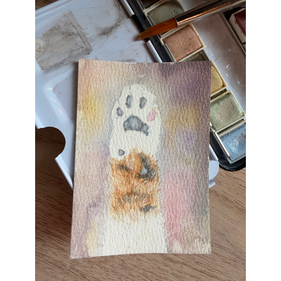 High five! aceo art card thumbnail 1