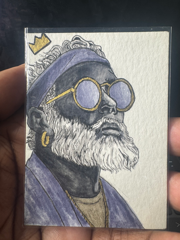 “Shaded Royalty” Original Hand painted ACEO aceo art card