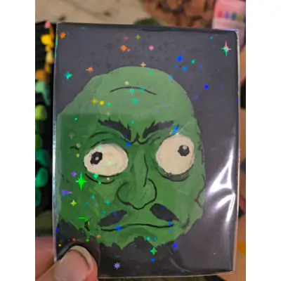 Ghibli head 2 aceo art card thumbnail 1