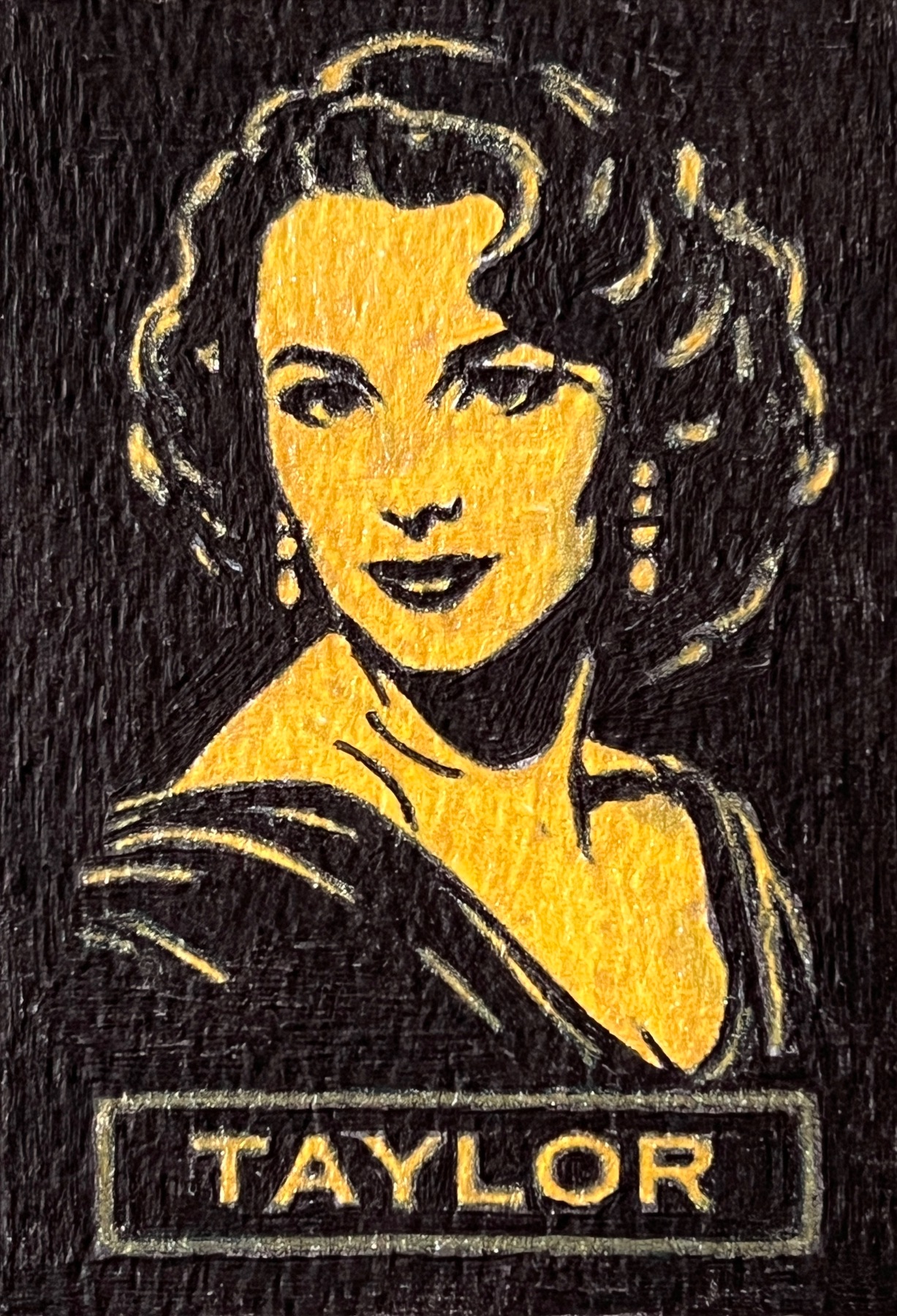 Elizabeth Taylor aceo art card