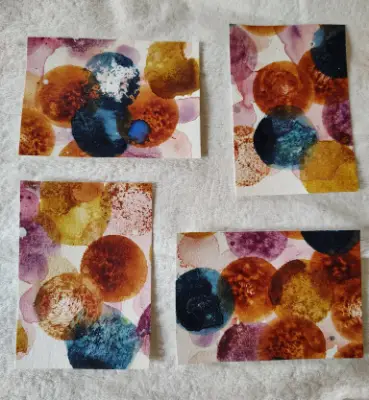 WaterColour Dots 2 by CheyAnne aceo art card thumbnail 3