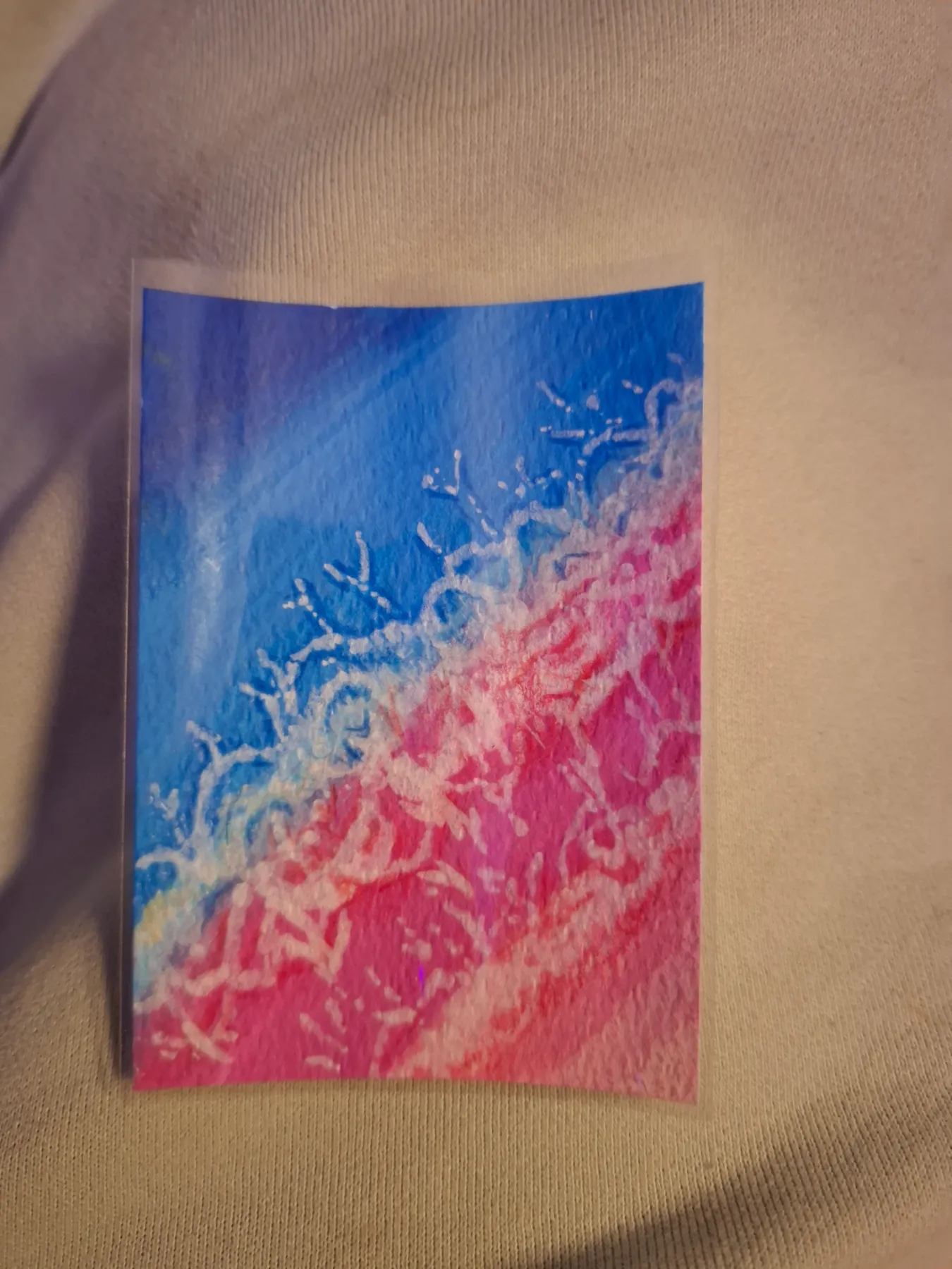 Beachy waves aceo art card