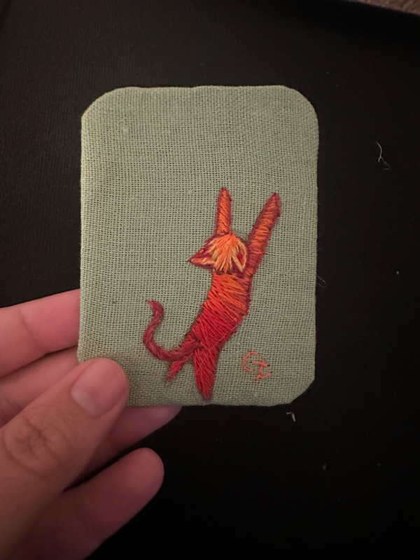 Sunset Cat aceo art card