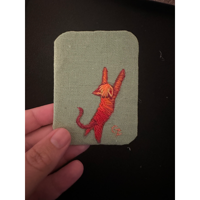 Sunset Cat aceo art card thumbnail 1