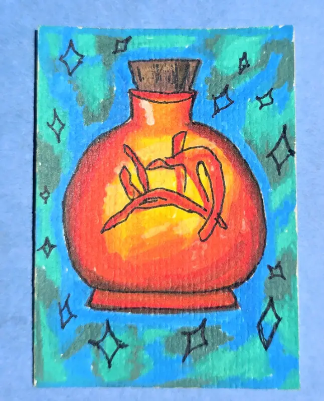 a drop of passion #2 of 4 aceo art card