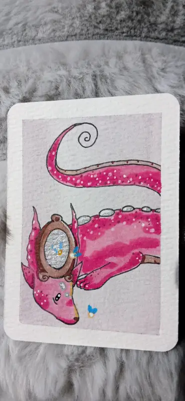 Reflection aceo art card
