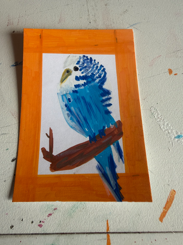 Feeling Orange aceo art card