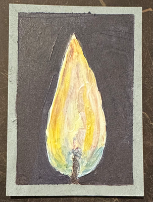 Flame 3/5 aceo art card thumbnail 1